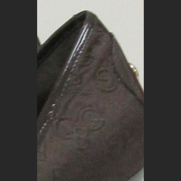 BCBGirls Elga Chocolate Printed Open Toe Heels - Picture 5 of 5